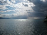 Pohled z Vevey na jezero